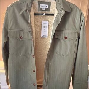 Lacoste Men's Olive Shirt Jacket